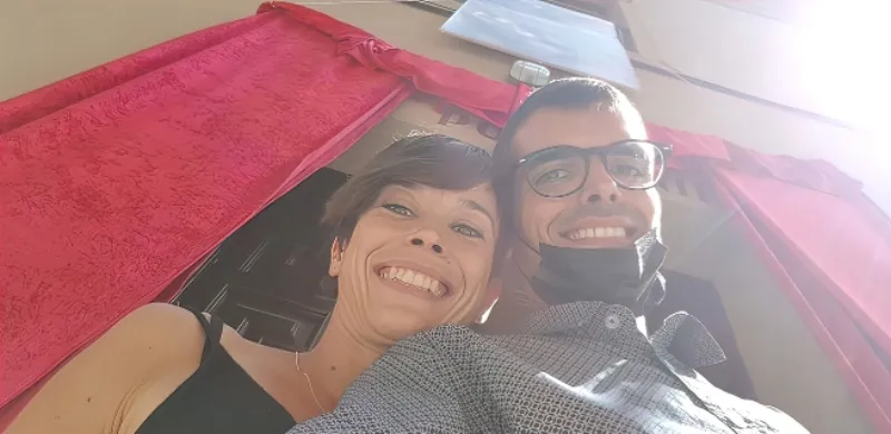 David Galeano y Pilar Borrego