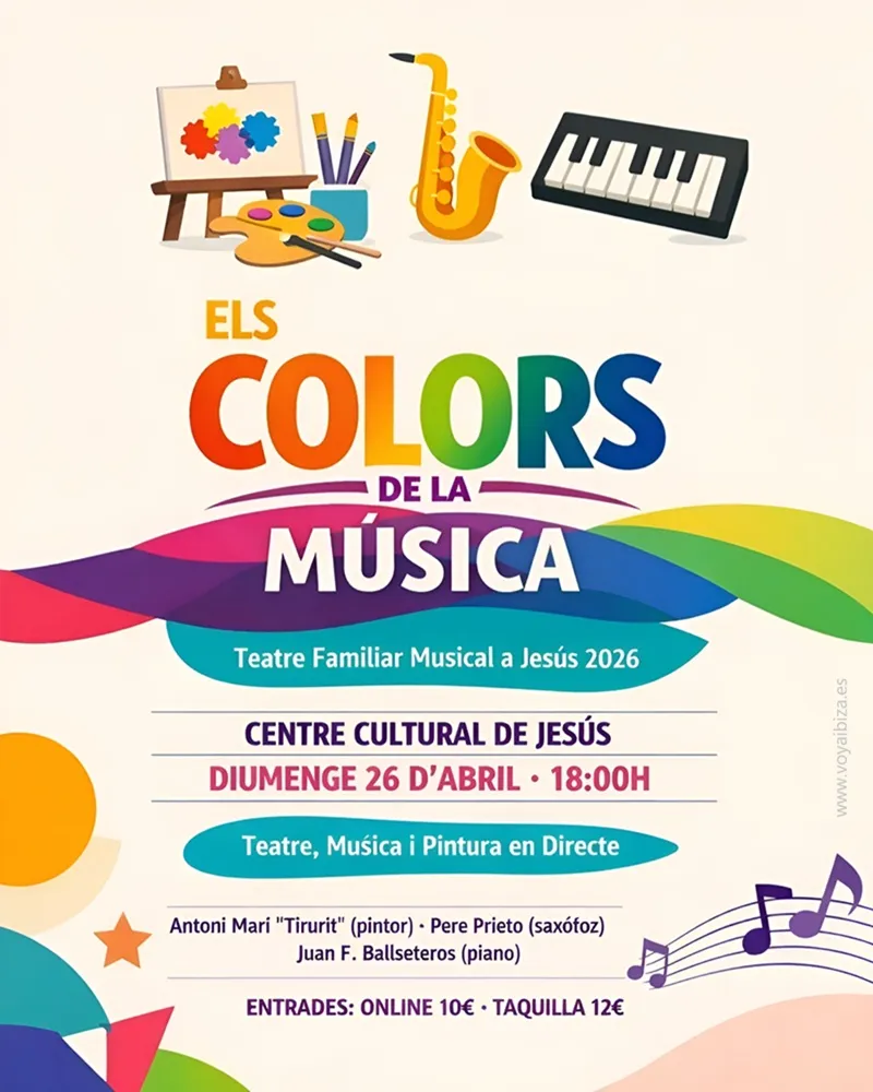 Teatre a Jesús 2026 (Santa Eulària des Riu), Eivissa: Els Colors de La Música