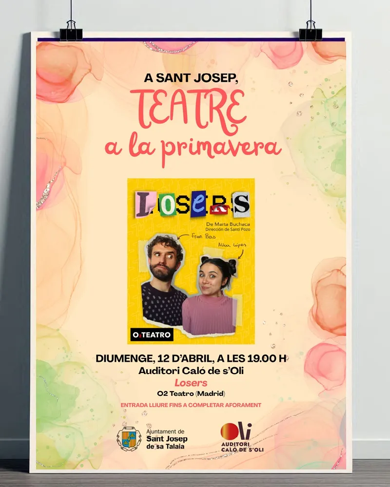 Teatre a la Primavera 2026, Sant Josep de sa Talaia, Eivissa: 'Losers' de Marta Buchaca