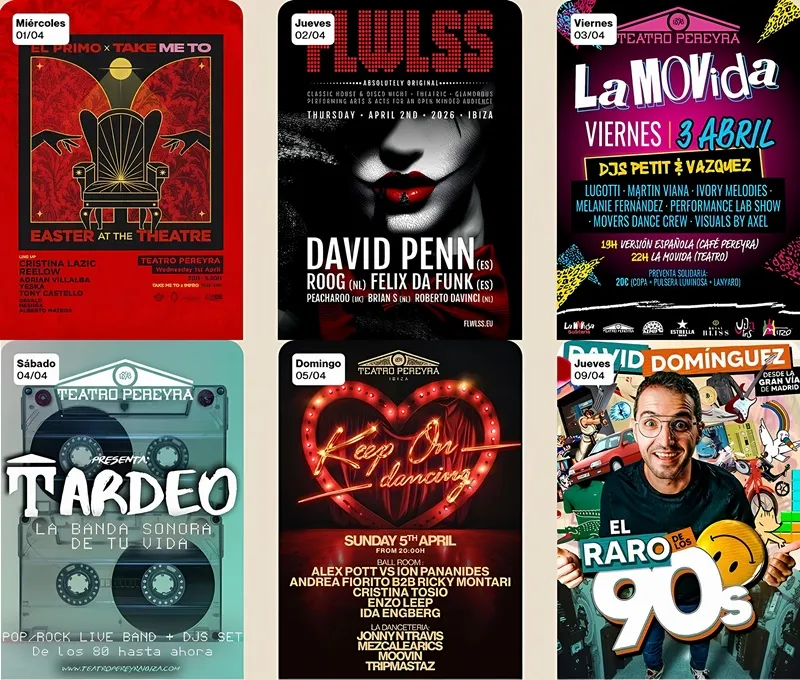 Teatro Pereyra Ibiza - Abril 2026 - Teatre Pereira Eivissa: EVENTOS 01