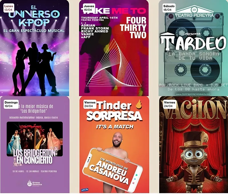 Teatro Pereyra Ibiza - Abril 2026 - Teatre Pereira Eivissa: EVENTOS 03