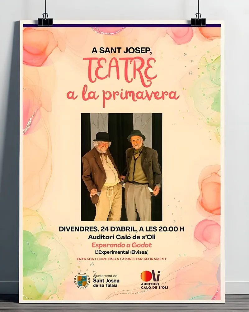 Teatre a la Primavera 2026 a Sant Josep de sa Talaia: ‘Esperando a Godot’ de Samuel Beckett. Eivissa