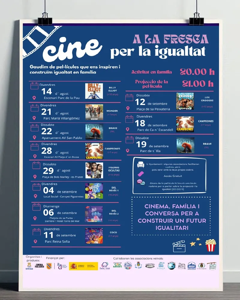 Cine a la fresca Eivissa 2026: Per la igualtat