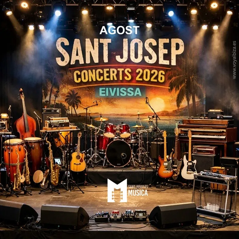 Concerts Sant Josep Agost 2026, Eivissa (Ibiza). Sant Josep és Música