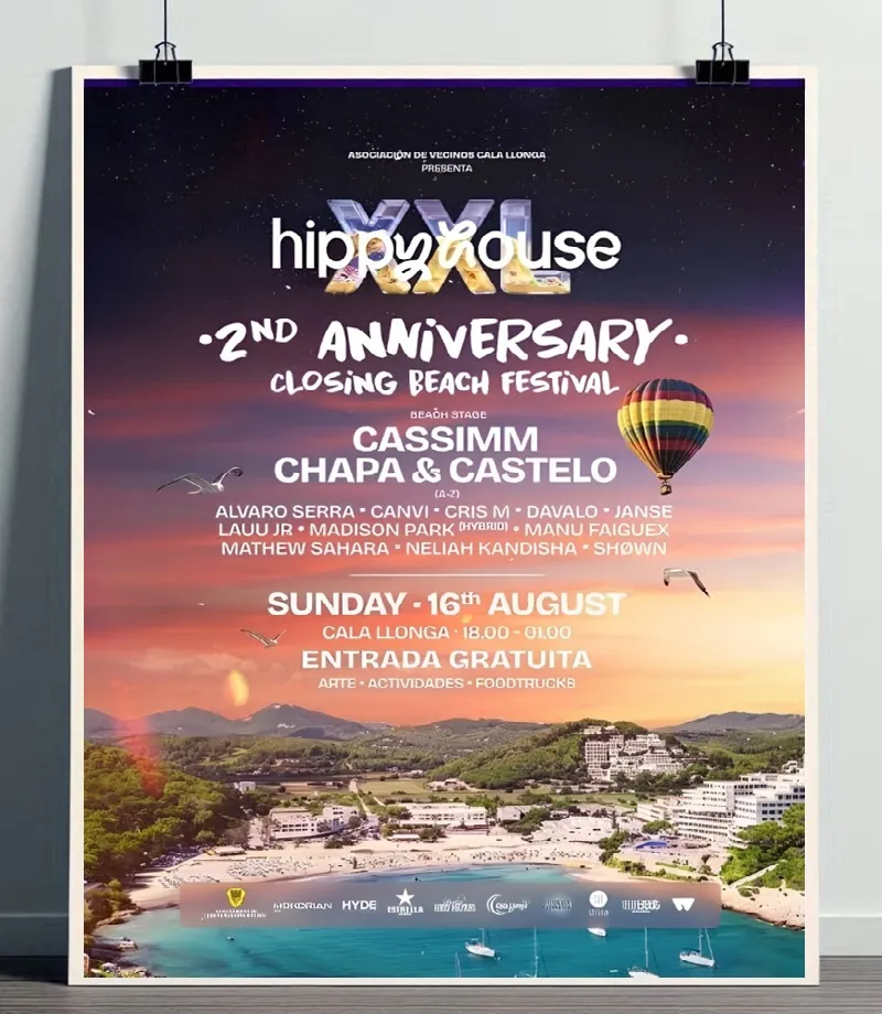 Hippy House Beach Party 2026 a Cala Llonga (Santa Eulària des Riu), Eivissa