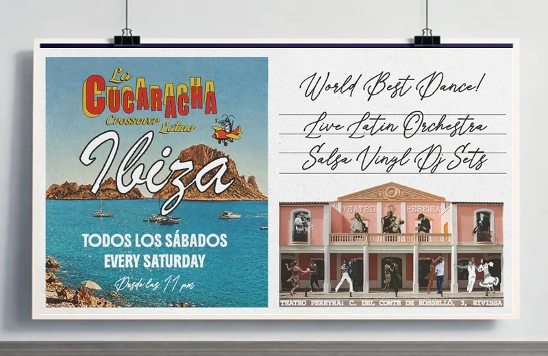 Teatro Pereyra Ibiza – Agosto 2026: LA CUCARACHA – Crossover Latino