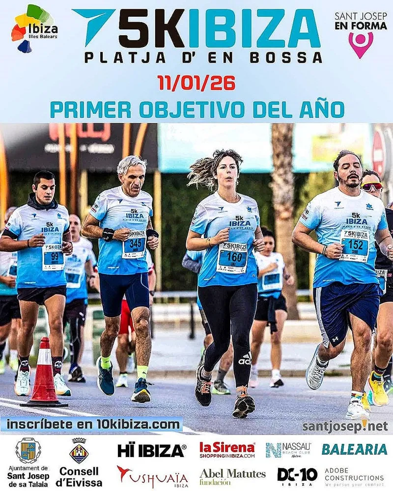 5k Ibiza 2026 a Platja d'en Bossa, Sant Josep de sa Talaia (San José), Eivissa (Ibiza)