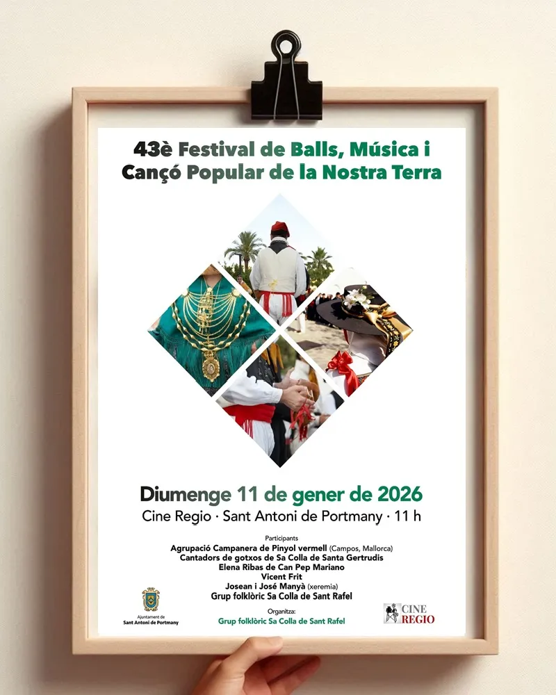 Festival de Balls, Música i Cançó Popular de la nostra Terra a Sant Antoni, Eivissa: 43a edició
