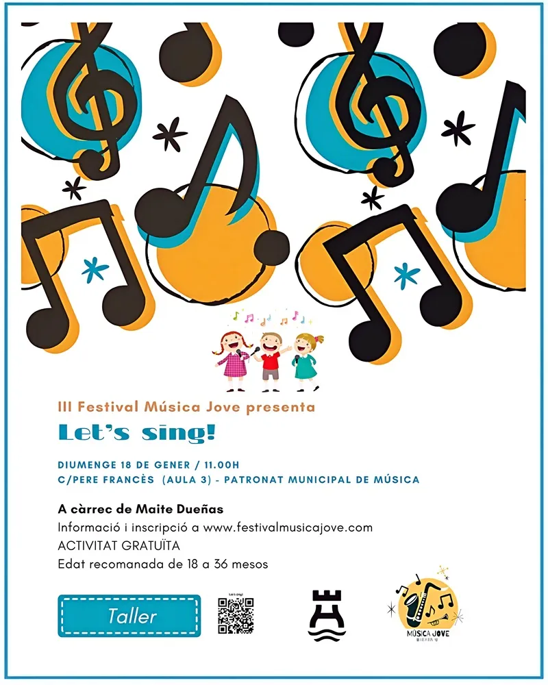 III Festival Música Jove, Ibiza 18 de Enero: Taller - LET’S SING! -