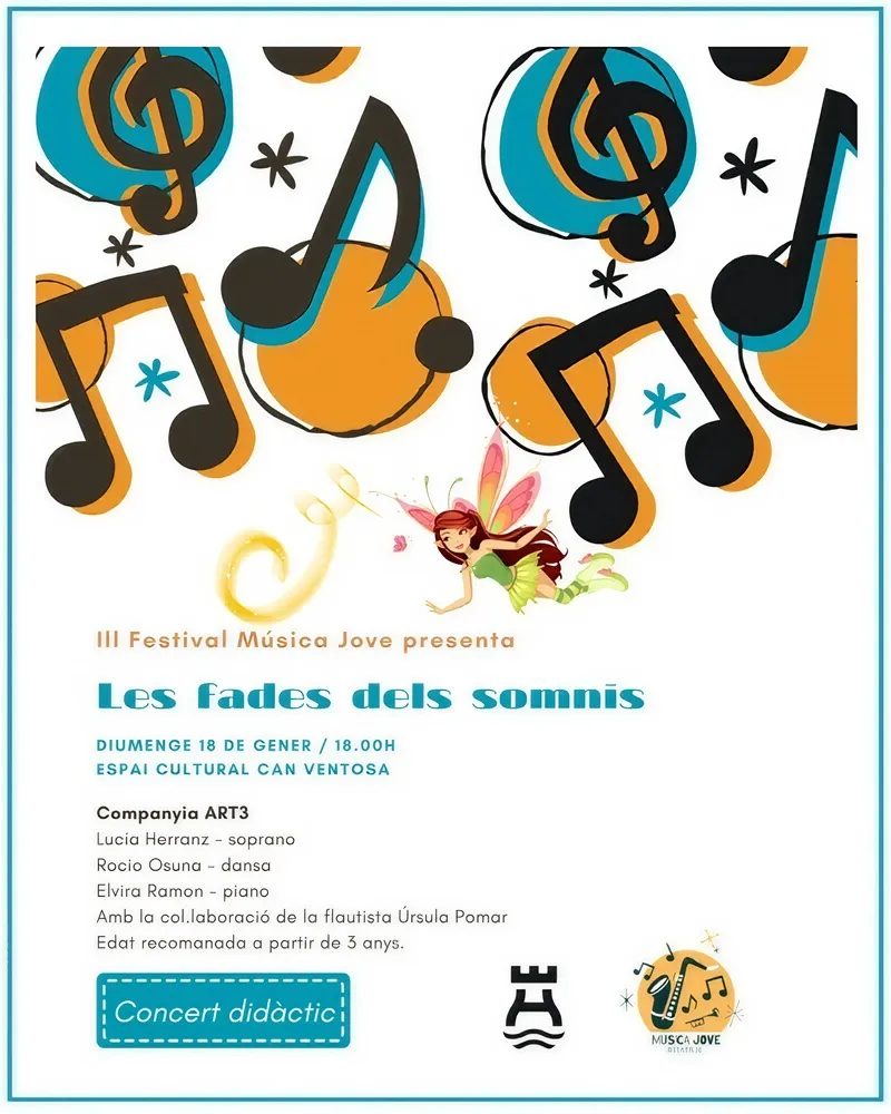 III Festival Música Jove, Ibiza 18 de Enero: Concierto didáctico - Las HADAS de los SUEÑOS -