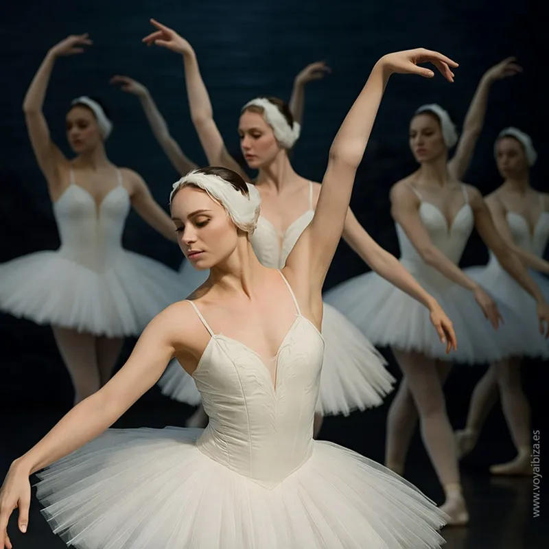 Escena de ballet de El Lago de los Cisnes
