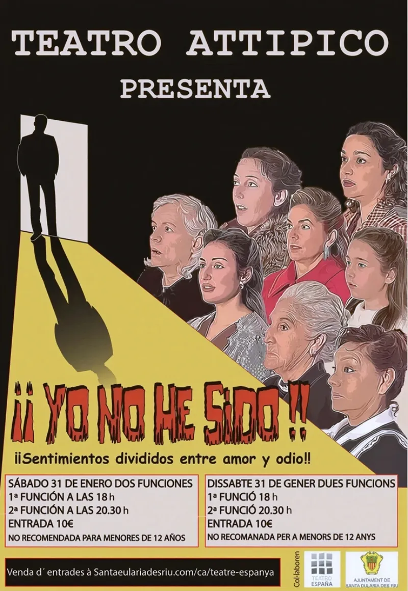 Teatro Attipico: Yo no he sido! - Teatre Espanya, Santa Eulària 2026, Eivissa (Ibiza)