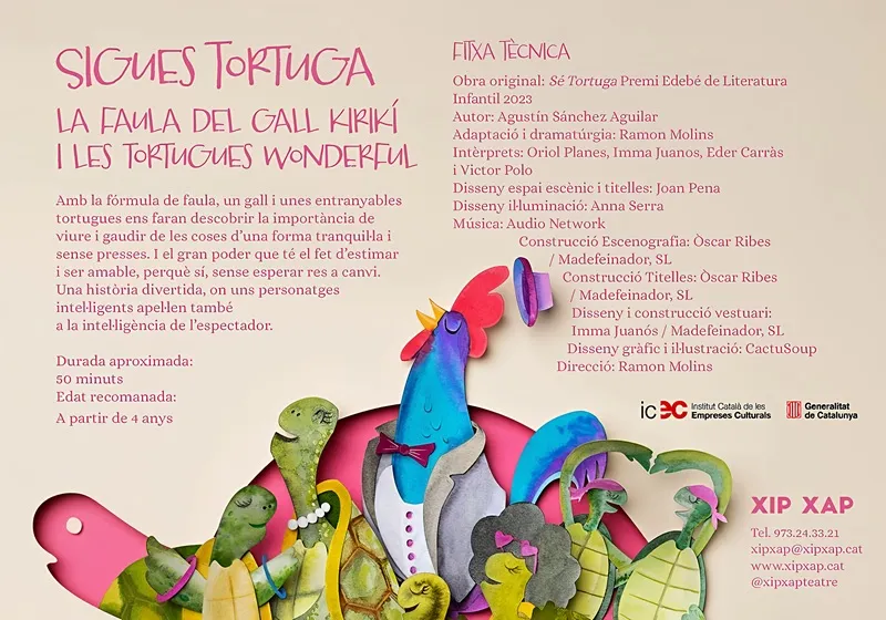 Teatre de títeres 'Sigues tortuga', Jesús, Santa Eulària des Riu (Santa Eulalia del Río), Eivissa (Ibiza) - Xip Xap - Ficha Técnica