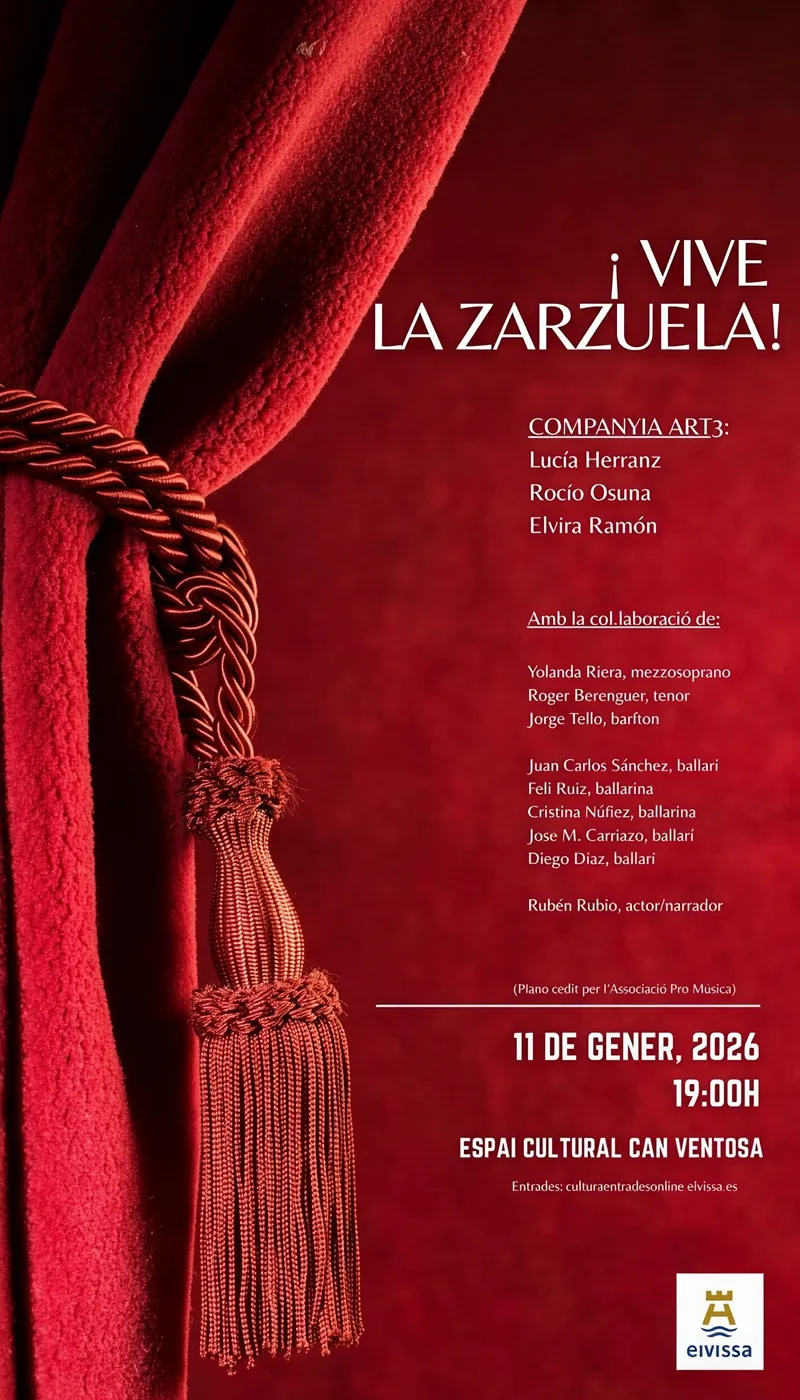 ¡Vive la Zarzuela! Espai Cultural Can Ventosa Eivissa 2026: Companyia ART3