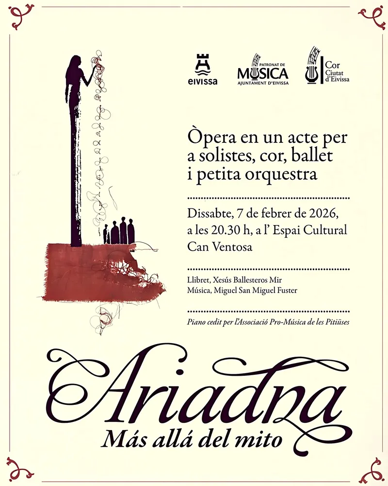 Òpera i Ballet: 'Ariadna, Más allá del mito' a Can Ventosa 2026, Eivissa
