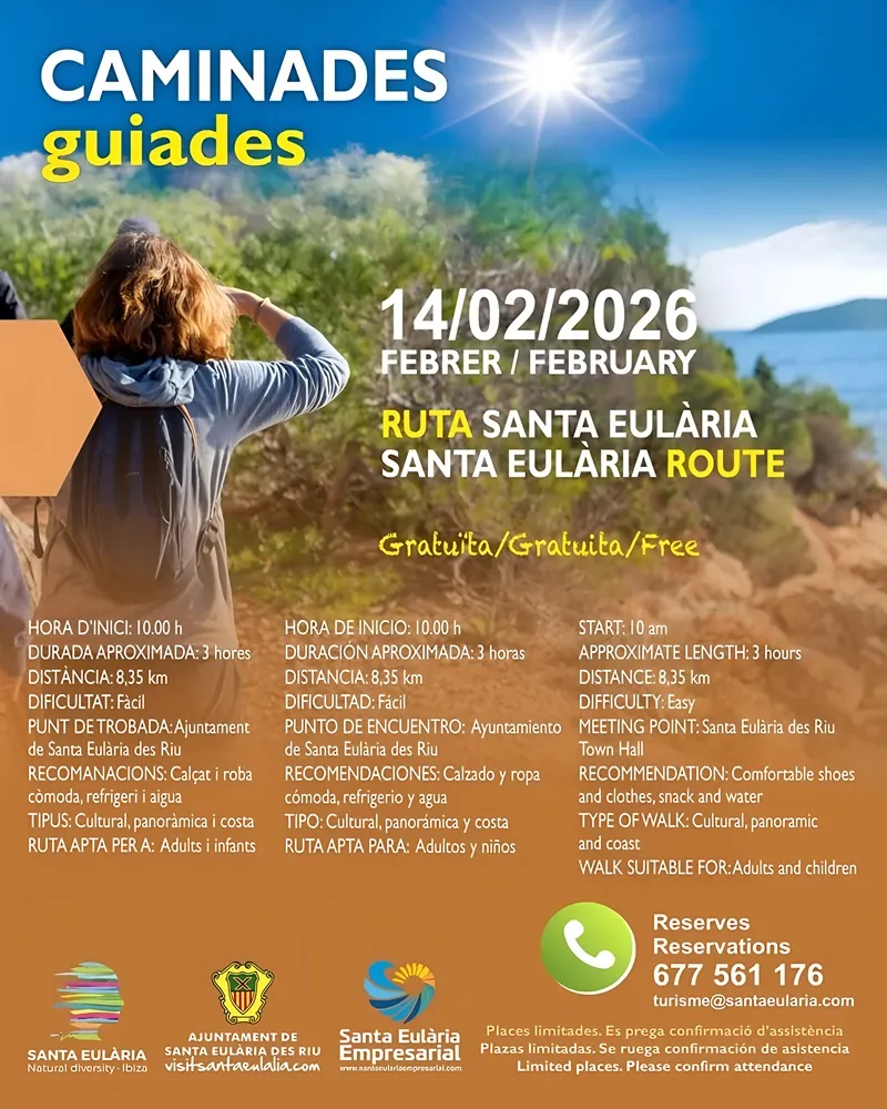 Caminada guiada Ruta Santa Eulària 2026, Eivissa