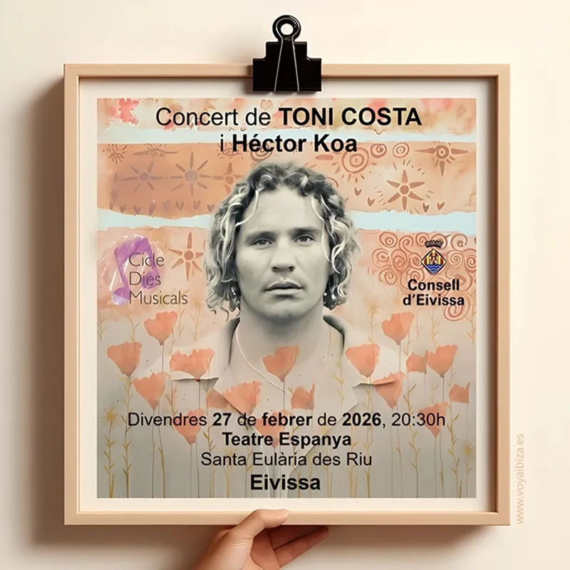 Concert de Toni Costa i Héctor Koa al Teatre España de Santa Eulària des Riu (Eivissa). The Blue Whale Odyssey - XII Cicle Dies Musicals 2026