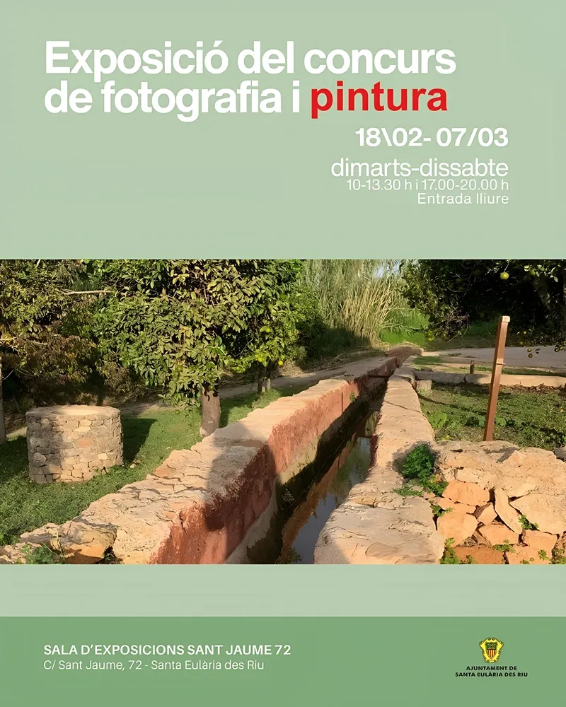 Exposición del Concurso de Pintura Rápida Puig de Missa 2026, Santa Eulalia del Río, Ibiza. VIII Edición