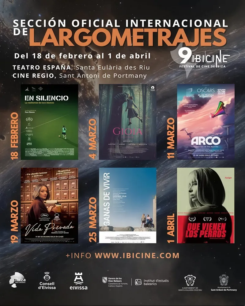 9 Edición de Ibicine - Festival de Cine de Ibiza 2026: Sección Oficial de Largometrajes
