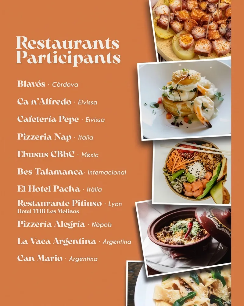 Patrimonio Gastronómico Ibiza 2026, 13ª Edición - Patrimoni Gastronòmic Eivissa 2026: RESTAURANTES