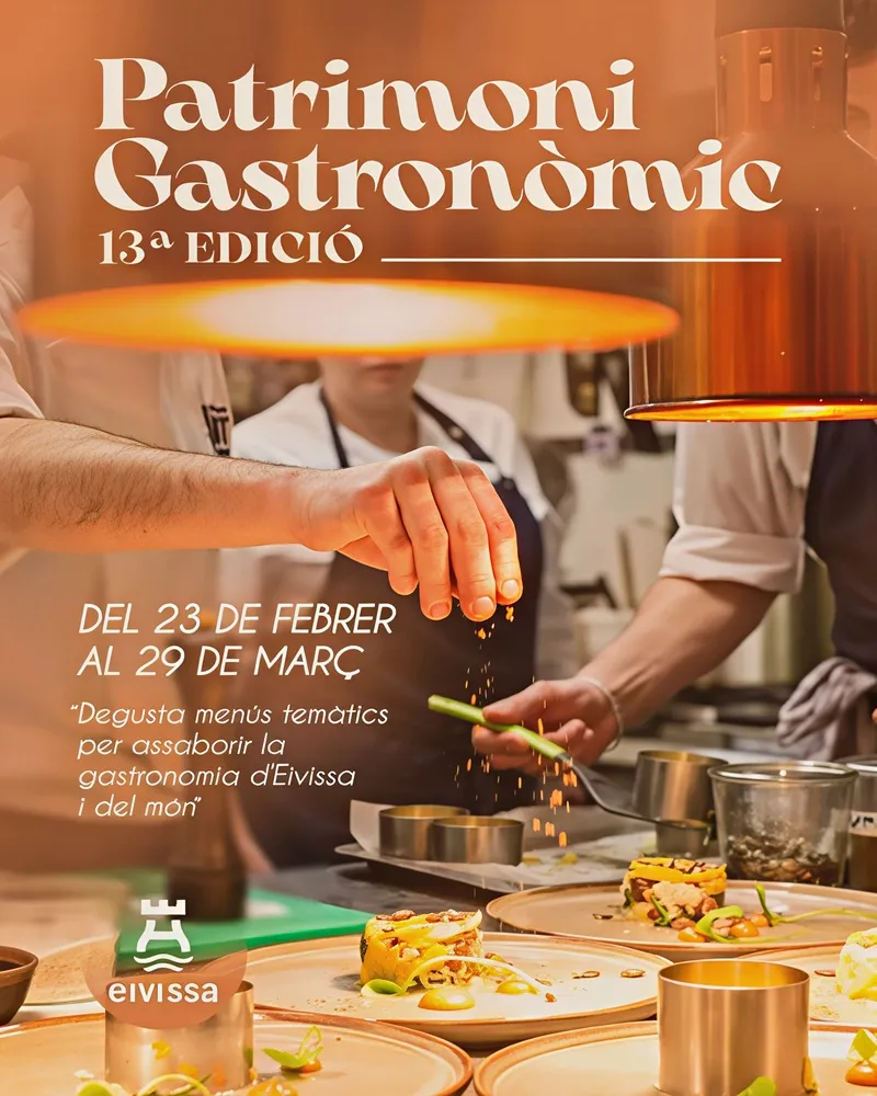 Patrimoni Gastronòmic Eivissa 2026, 13ª Edició: Menús i Tallers de Cuina