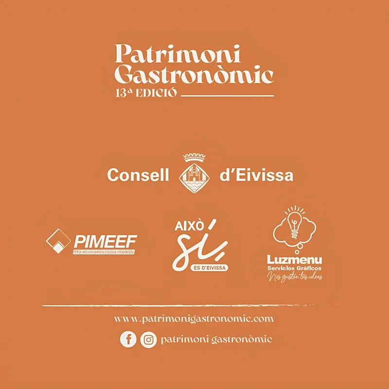 Patrimonio Gastronómico Ibiza 2026, XIII Edición - Patrimoni Gastronòmic Eivissa 2026