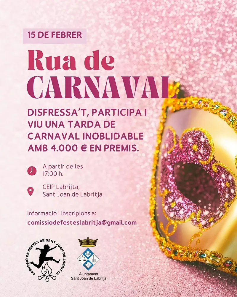 Rua y desfile Carnaval 2026 en San Juan (Sant Joan de Labritja)