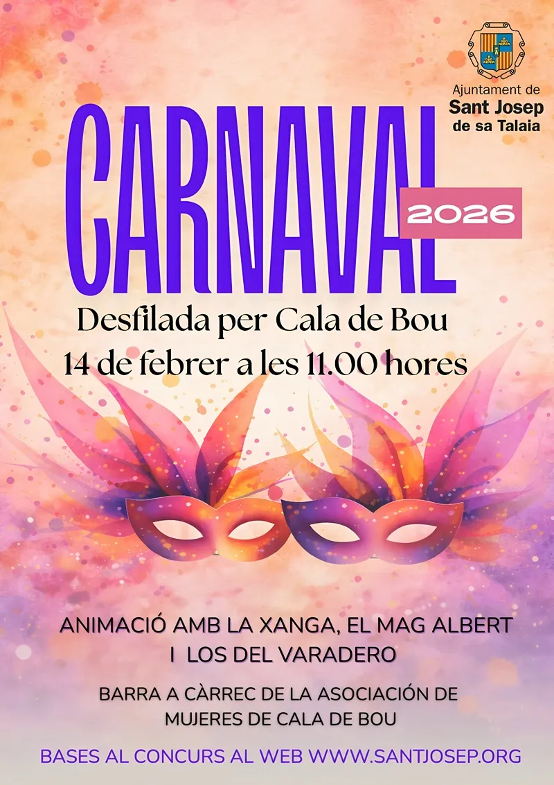Rua y desfile Carnaval 2026 en San José (Sant Josep de sa Talaia)