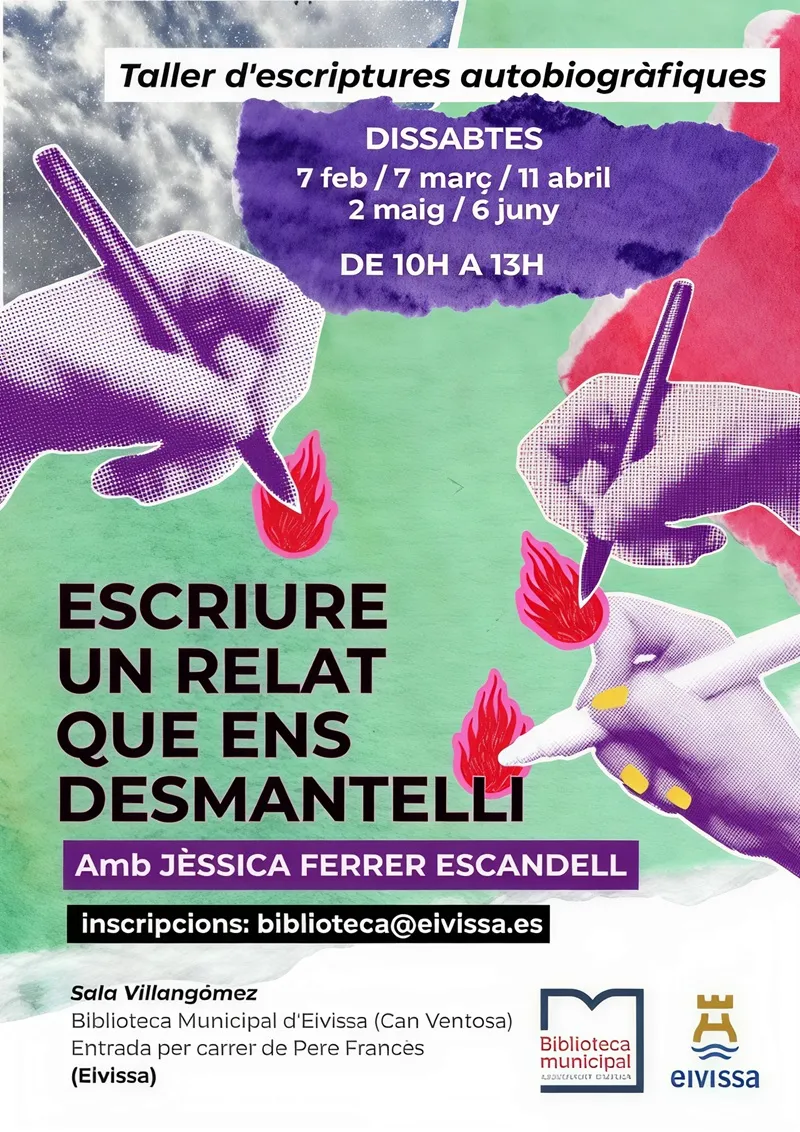 Talleres Gratuitos para Familias en Ibiza (Eivissa), febrero 2026: Taller de Escritura Creativa con Jèssica Ferrer