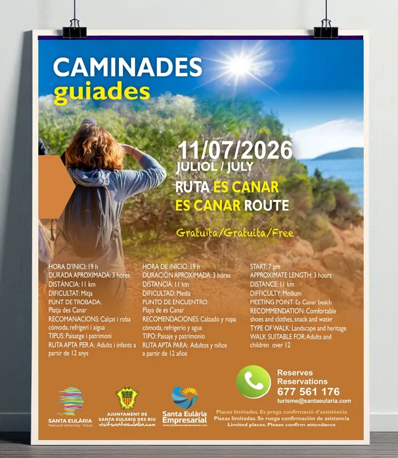 Caminada Guiada Ruta Es Canar (Santa Eulària des Riu), Eivissa