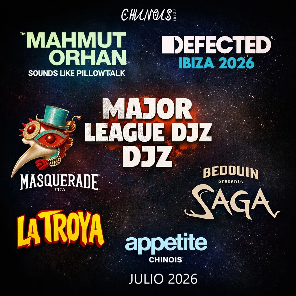 Fiestas JULIO 2026 en Chinois Ibiza