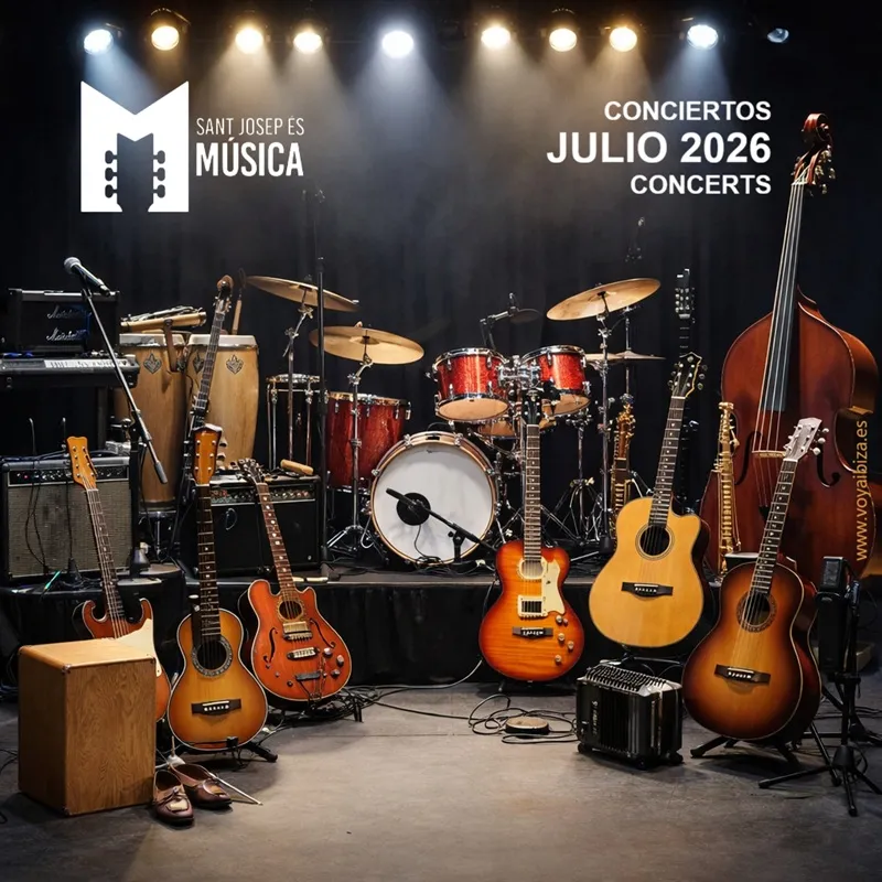 Concerts Sant Josep Juliol 2026, Eivissa (Ibiza). Sant Josep és Música