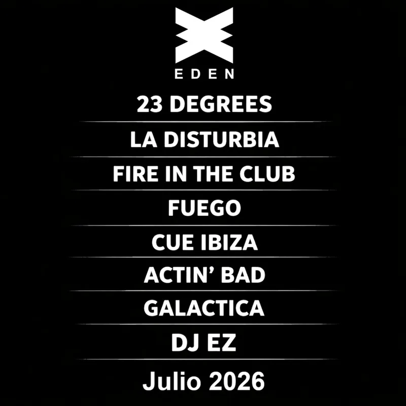 Fiestas Julio 2026 en Eden Ibiza