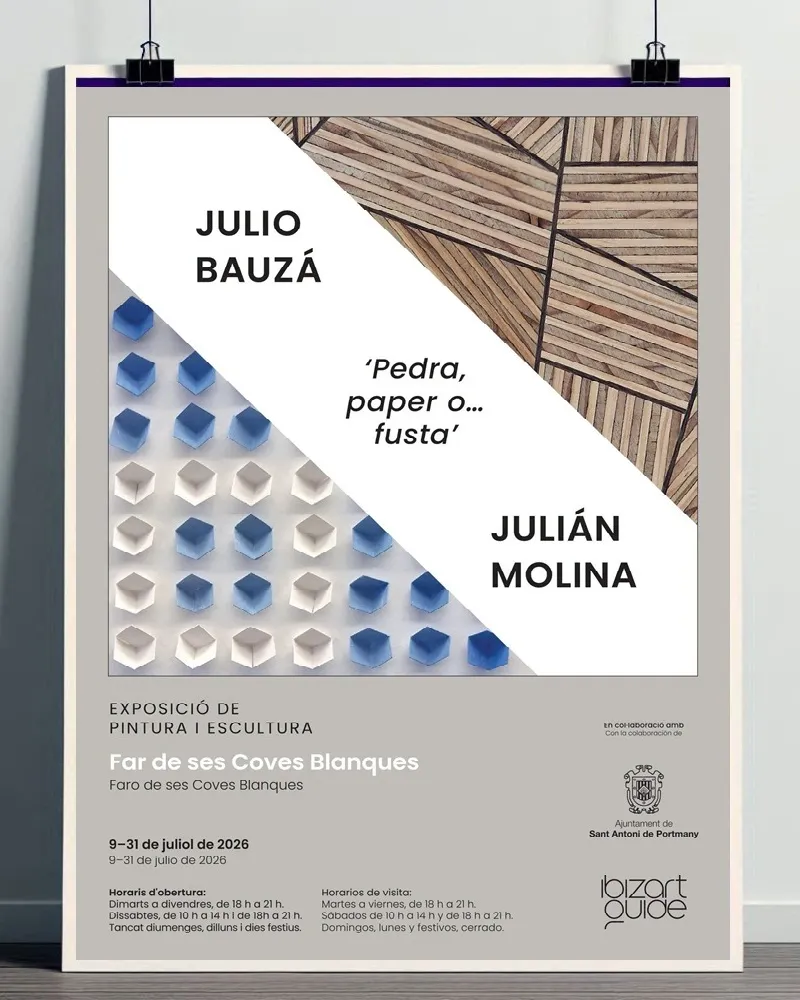 Exposició de Julio Bauzá i Julián Molina: Pedra, paper o… fusta. Sant Antoni 2026, Eivissa