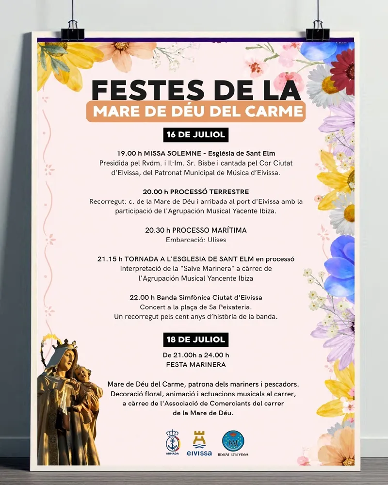 Festes del Carme 2026 a Eivissa (Festes de la Mare de Déu del Carme)
