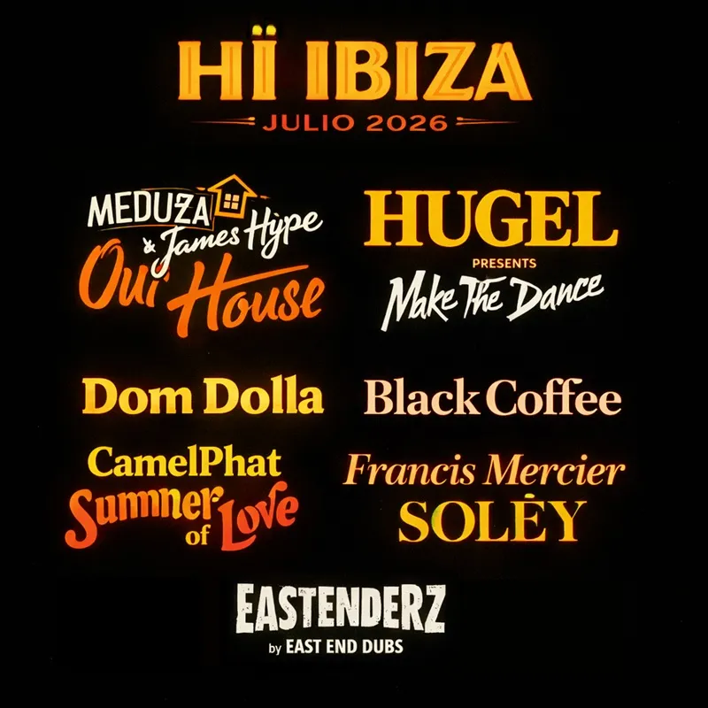 Fiestas JULIO 2026 en Hï Ibiza: Logos