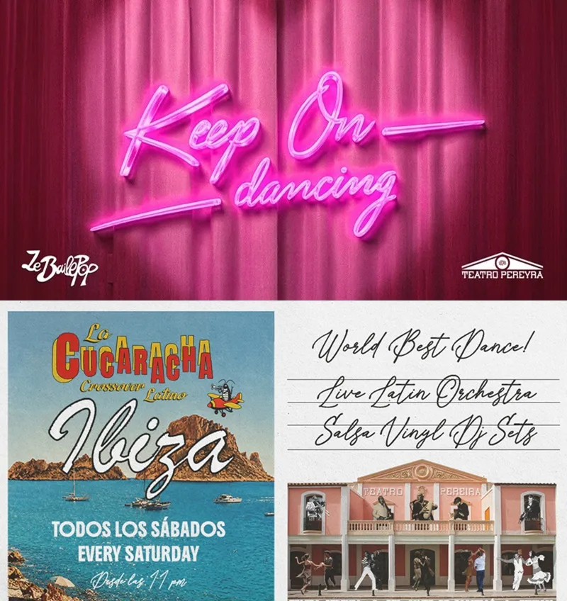 Teatro Pereyra Ibiza – Julio 2026: LE BAILE POP by Keep On Dancing, LA CUCARACHA – Crossover Latino