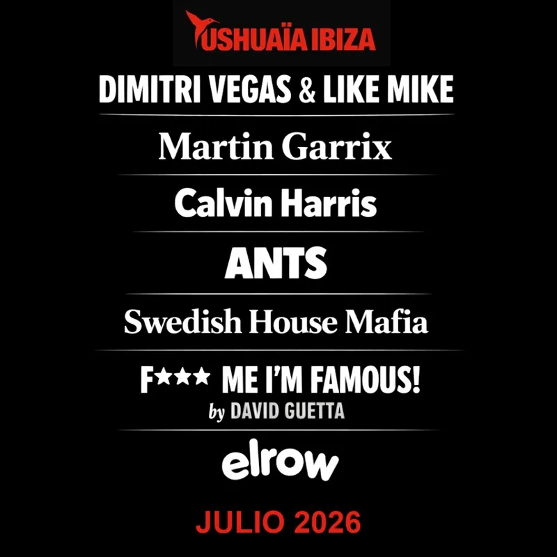 Fiestas Ushuaïa Ibiza JULIO 2026 (I)