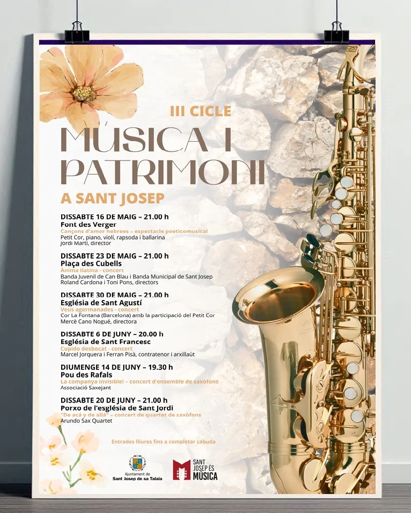 Cicle Música i Patrimoni 2026 a Sant Josep, Eivissa – III Edició