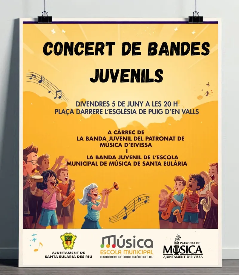 >Concert de Bandes Juvenils a Puig Den Valls 2026 (Santa Eulària), Eivissa