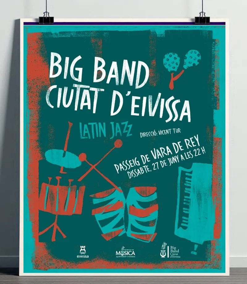 Concert de Latin Jazz de la Big Band Ciutat d’Eivissa 2026 a Vara de Rey, Eivissa