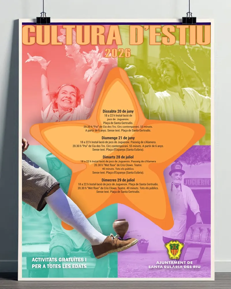 Cultura d'Estiu 2026 a Santa Eulària i Santa Gertrudis, Eivissa