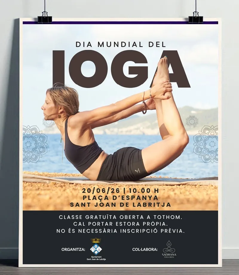Dia Mundial del Ioga a Sant Joan de Labritja amb Sadhana Yoga Ibiza, Eivissa
