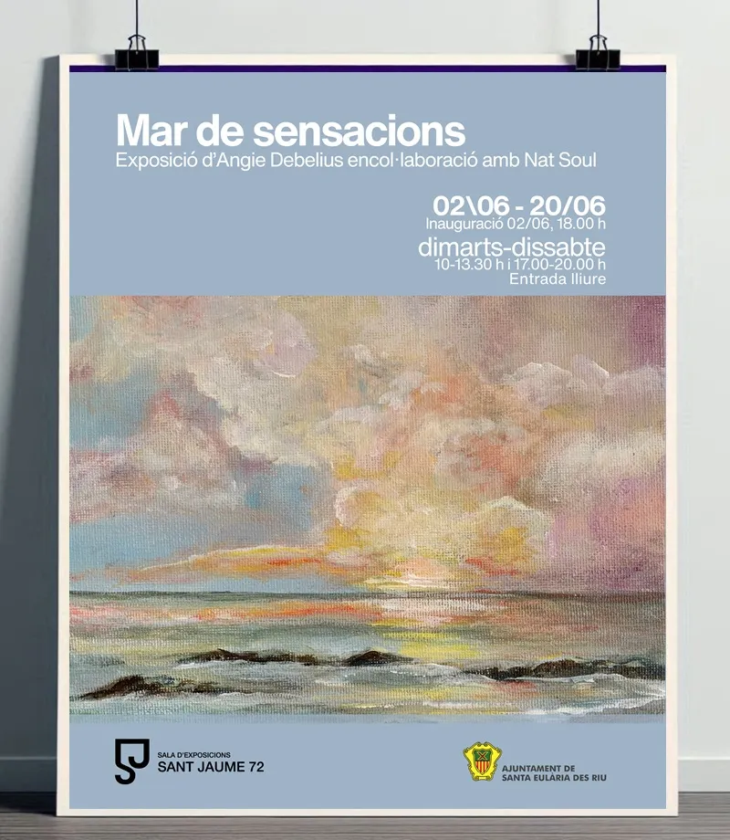 Exposició d'Angie Debelius: Mar de Sensacions. Santa Eulària 2026, Eivissa