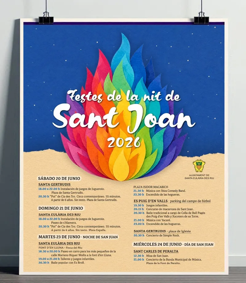 Programa de les Festes de la Nit de Sant Joan 2026 a Santa Eulària des Riu, Eivissa