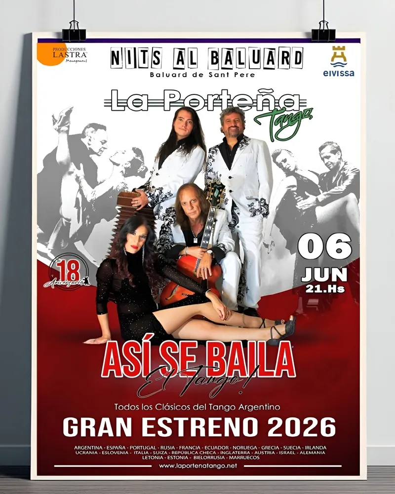 Cicle Musical Nits al Baluard, Eivissa 2026: Tangos La Porteña
