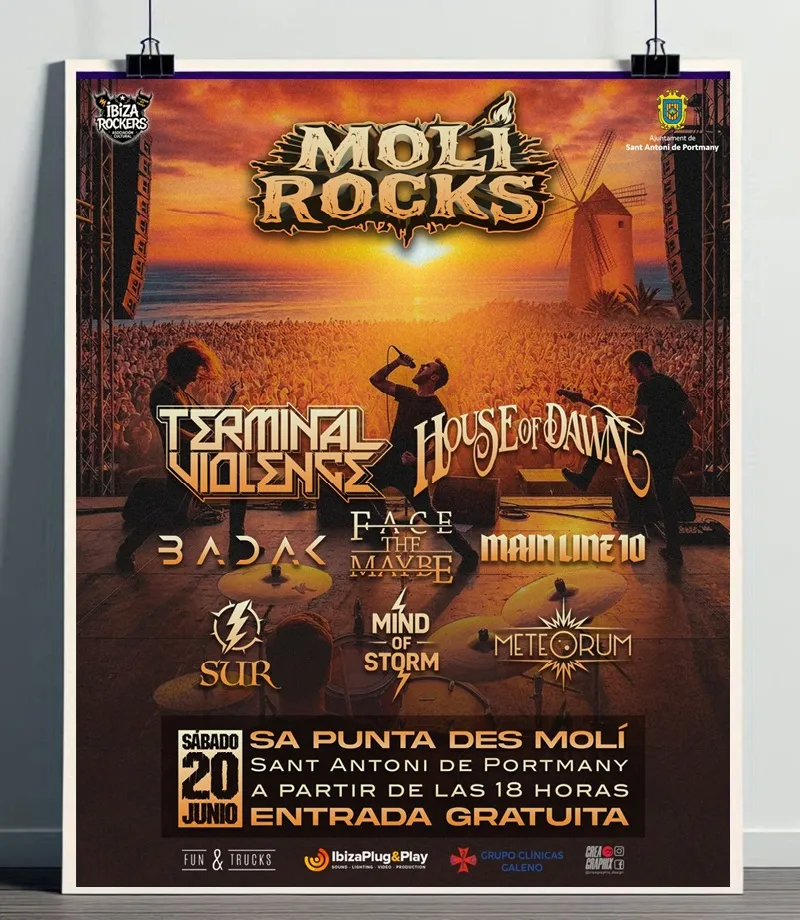 Molí Rocks Festival Ibiza 2026 en San Antoni de Portmany – IV Edición