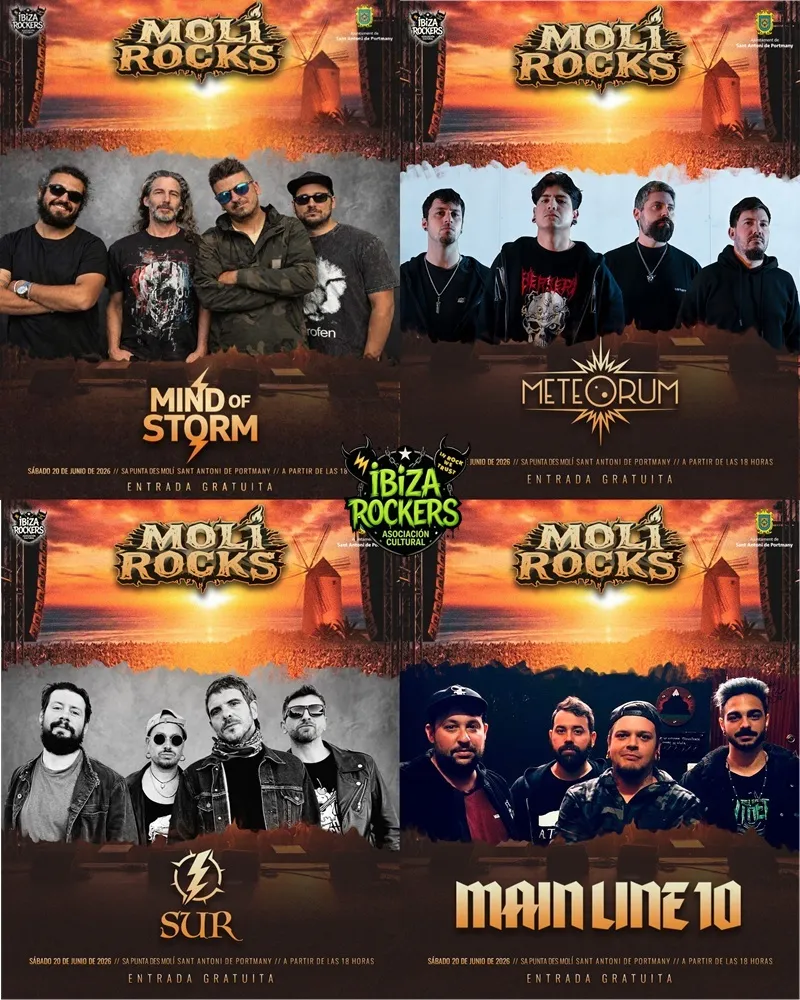 Molí Rocks Festival Ibiza 2026 – Bandas (I)