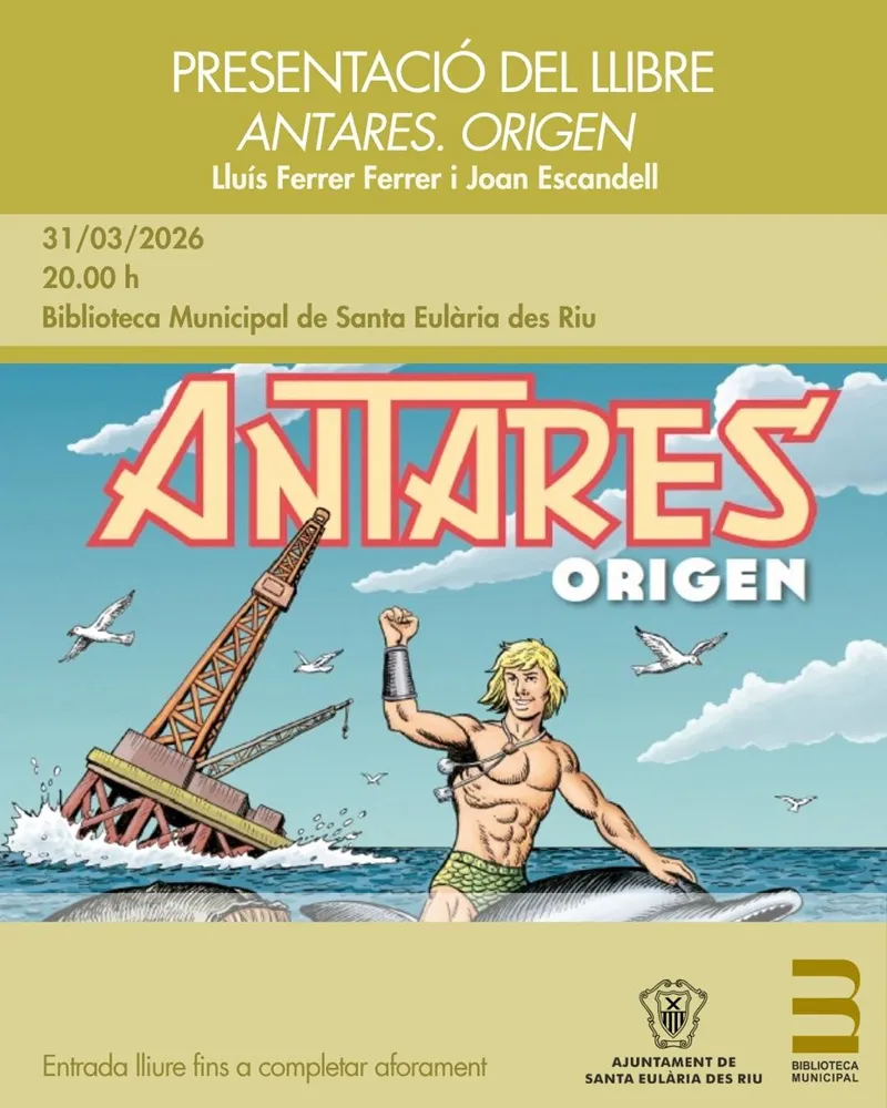 Presentació del Llibre 'Antares. Origen', de Lluís Ferrer Ferrer i Joan Escandell a Santa Eulària, Eivissa