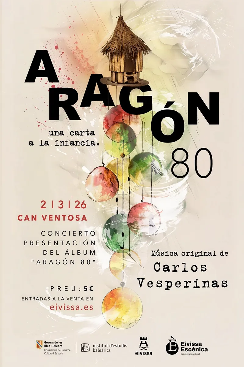 Carlos Vesperinas: presentación del álbum Aragón 80 en Can Ventosa, Ibiza (Eivissa)